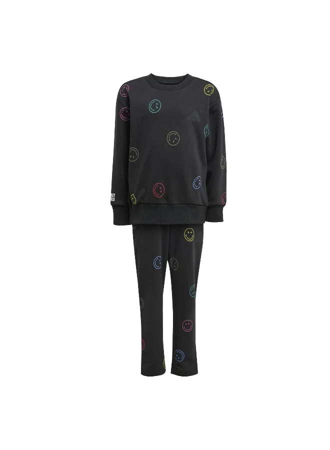 adidas Lk Smi Jog Set Black Training Suits For Kids 18-24M