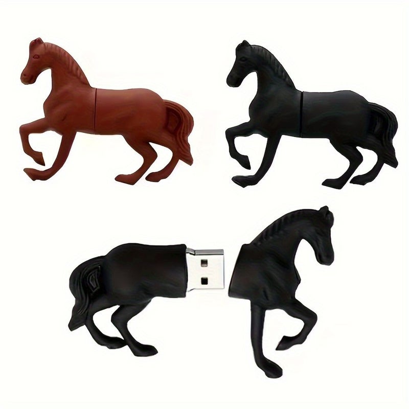 Creative Horse USB 2.0 Flash Drive 64GB Black Memory Stick Storage - Image 4