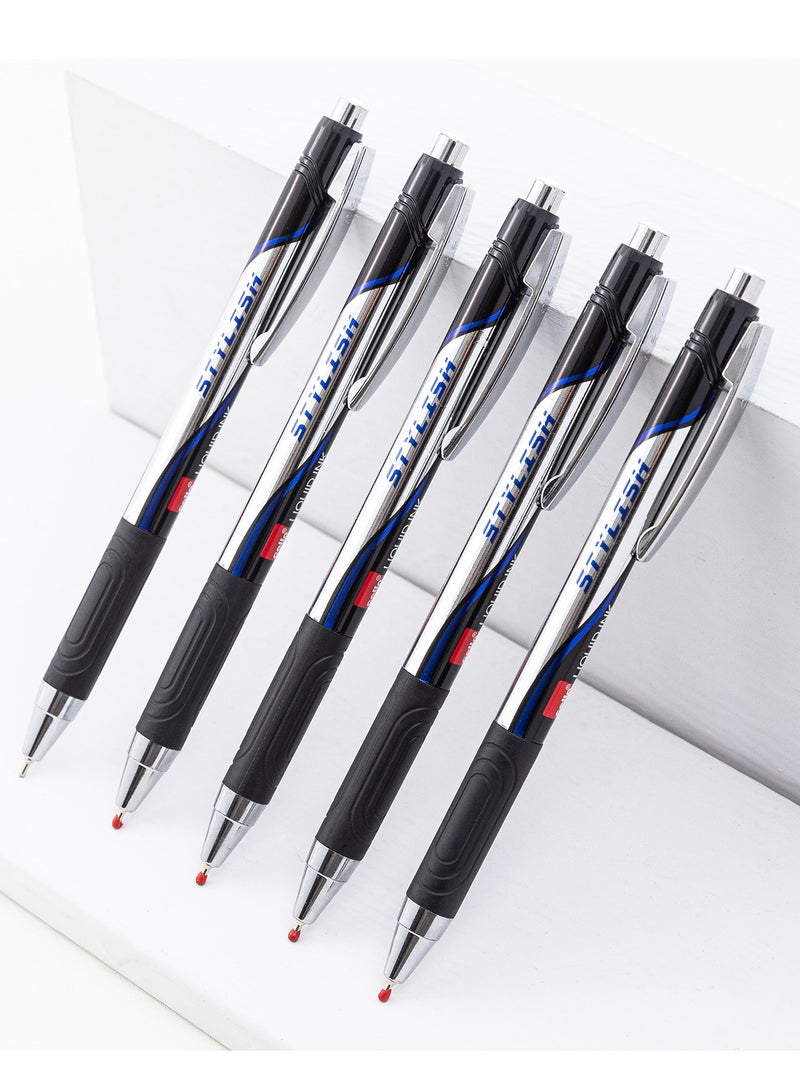 Cello Premium Gel Roller Pens, Fine Point 0.7 mm,  blue ink, Pack of 12 (Dozen Box) - Image 2