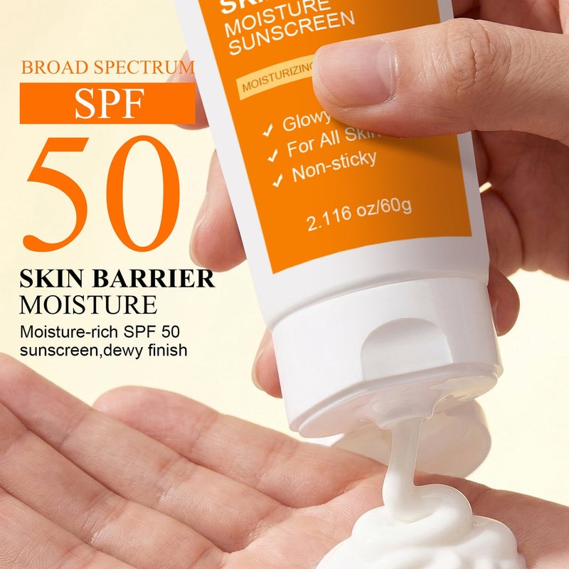 LANEMAY Skin Barrier Moisturizing Protective Cream SPF50 (Vital Orange Edition) - 60g - Image 2