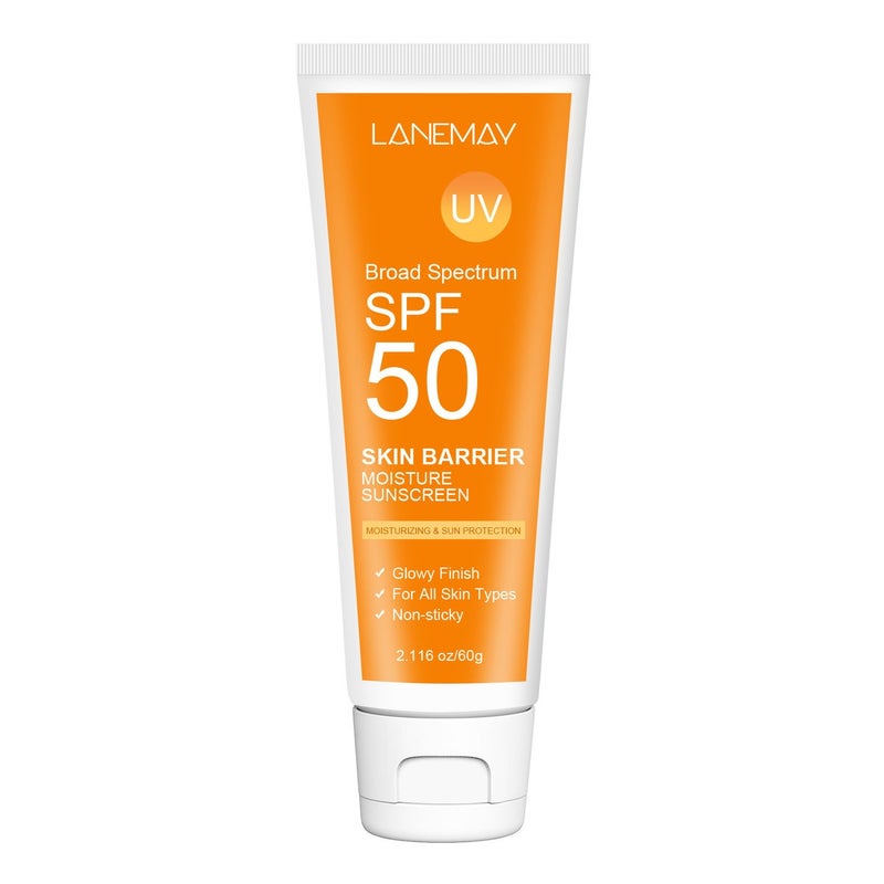 LANEMAY Skin Barrier Moisturizing Protective Cream SPF50 (Vital Orange Edition) - 60g - Image 5