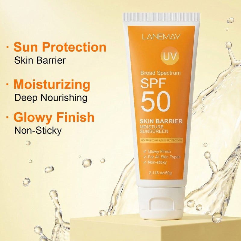 LANEMAY Skin Barrier Moisturizing Protective Cream SPF50 (Vital Orange Edition) - 60g - Image 3