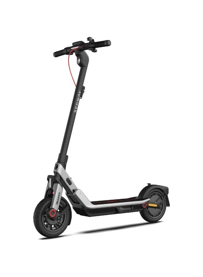 Segway-Ninebot سكوتر سيجواي ناينبوت E3 برو الكهربائي - قوة قصوى 800 واط، سرعة قصوى 32 كم/ساعة، مدى يصل إلى 46 كم، نظام تعليق مزدوج من الإيلاستومر، إطارات بدون أنابيب مقاس 10 بوصات، خاصية البحث عن الدعم من أبل، شاشة LED، مقاومة للماء بمعيار IPX5 - سكوتر كهربائي للتنقل في المدينة - Image 1