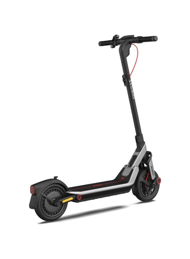 Segway-Ninebot سكوتر سيجواي ناينبوت E3 برو الكهربائي - قوة قصوى 800 واط، سرعة قصوى 32 كم/ساعة، مدى يصل إلى 46 كم، نظام تعليق مزدوج من الإيلاستومر، إطارات بدون أنابيب مقاس 10 بوصات، خاصية البحث عن الدعم من أبل، شاشة LED، مقاومة للماء بمعيار IPX5 - سكوتر كهربائي للتنقل في المدينة - Image 2