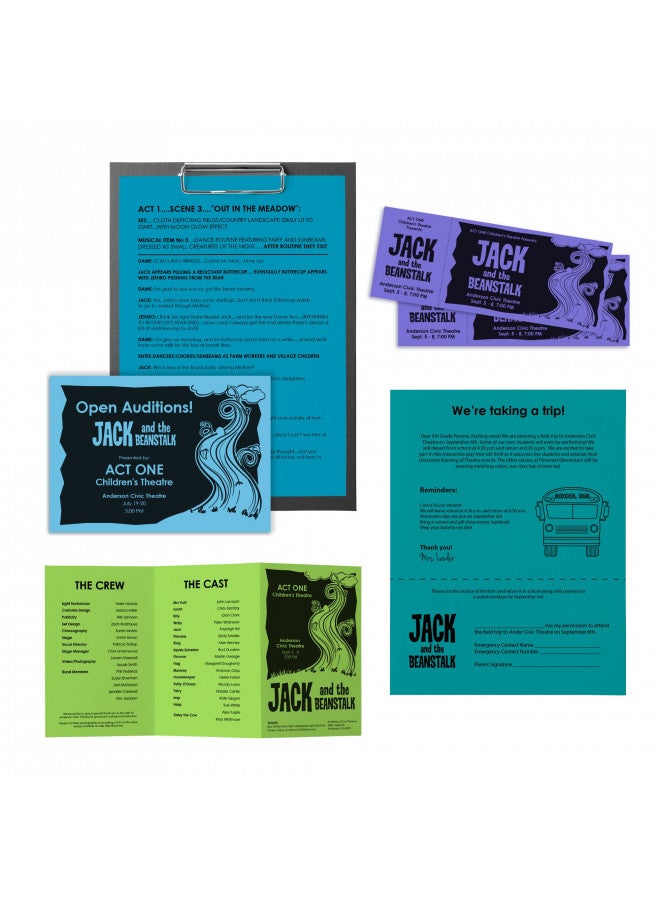 Astrobrights Color Paper - "Cool" Assortment, 24 lb Bond Weight, 8.5 x 11, Assorted Cool Colors, 500/Ream - Image 5