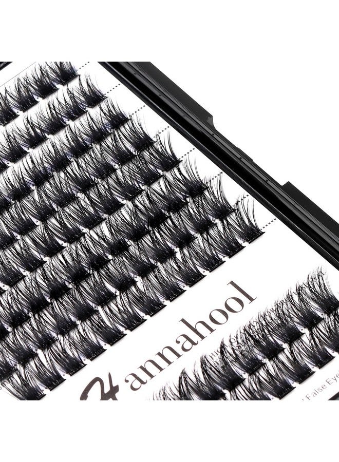 Hannahool Large Tray D Curl Thickness 0.07mm Mixed 8-10-12-14mm/10-12-14-16mm/12-14-16mm /14-16mm/10-12-14mm Wide Stem Individual Cluster False Eyelashes Volume Eye Lashes Extensions (mixed 12-14-16mm) - Image 3