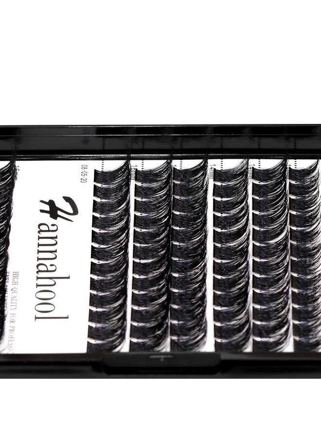 Hannahool Large Tray D Curl Thickness 0.07mm Mixed 8-10-12-14mm/10-12-14-16mm/12-14-16mm /14-16mm/10-12-14mm Wide Stem Individual Cluster False Eyelashes Volume Eye Lashes Extensions (mixed 12-14-16mm) - Image 5