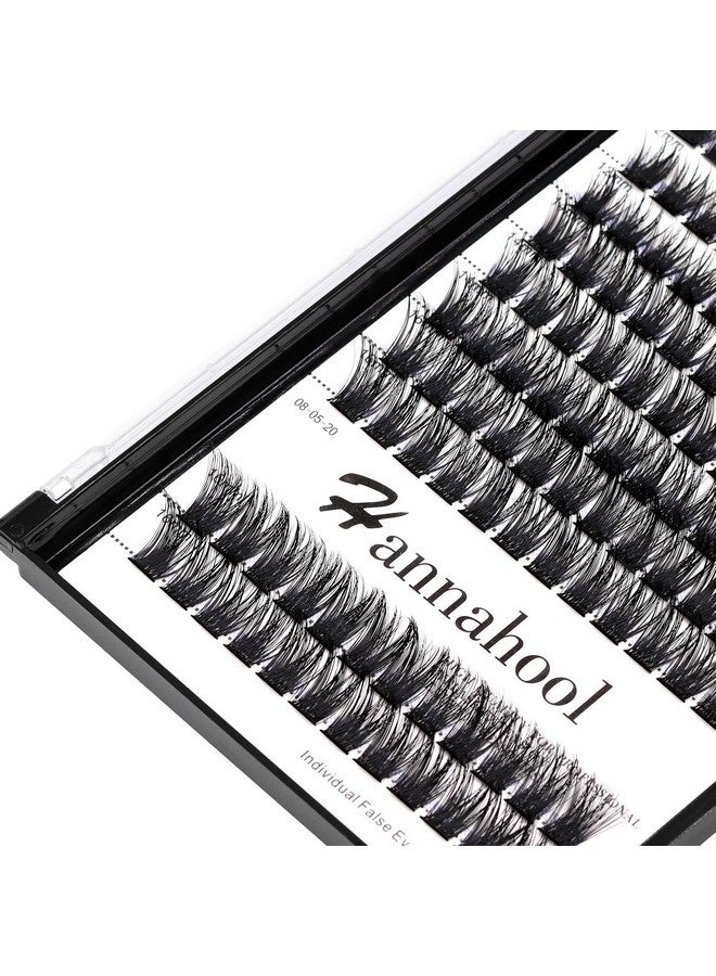 Hannahool Large Tray D Curl Thickness 0.07mm Mixed 8-10-12-14mm/10-12-14-16mm/12-14-16mm /14-16mm/10-12-14mm Wide Stem Individual Cluster False Eyelashes Volume Eye Lashes Extensions (mixed 12-14-16mm) - Image 4