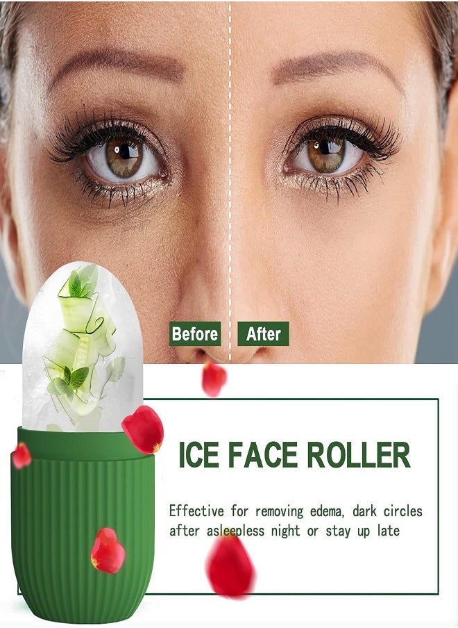 Generic - Silicone Ice Roller for Face, Eyes & Neck | Natural Skin Care, Puffiness Reduction, Migraine Relief | Reusable Ice Tray for Moisturizing & Cooling Massage - Image 1