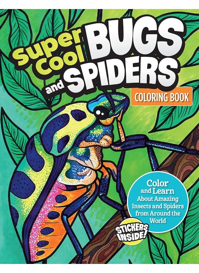 Super Cool Bugs and Spiders Coloring Book: Color and Learn About Amazing Insects from the Around the World  - Image 5