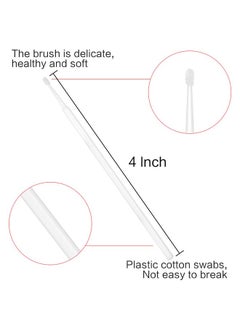 Akstore 600 Pcs Disposable Micro Applicators Brush Eyelash Extension Individual Applicators Mascara Brush For Make Up And Clean And Compatible And Personal Care (White)  - Image 2