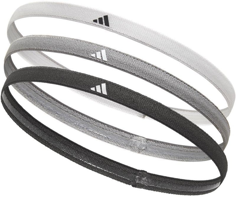 adidas Hairbands - White, Grey, Black (Pack of 3) - Image 1