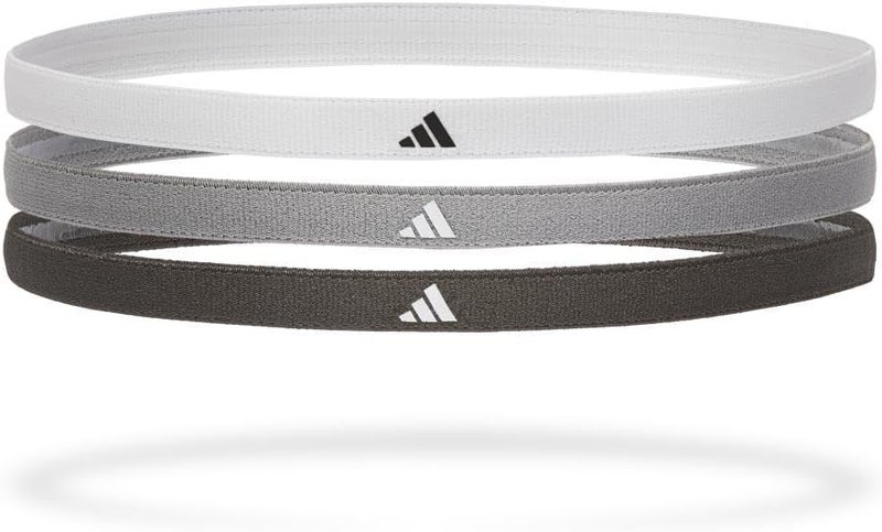 adidas Hairbands - White, Grey, Black (Pack of 3) - Image 2