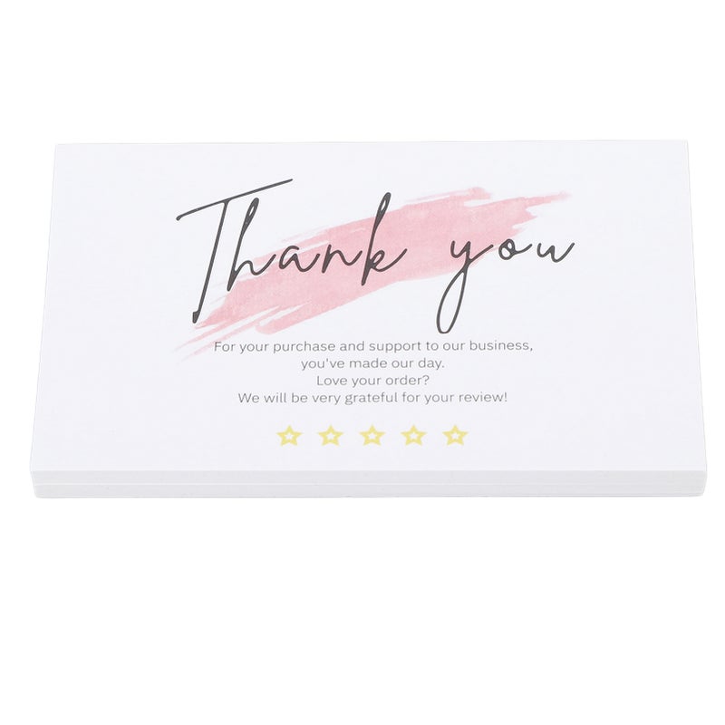 150Pcs Thank You Card Appreciation Cards Coated Paper Gratitude Card for Family Friends B - Image 1