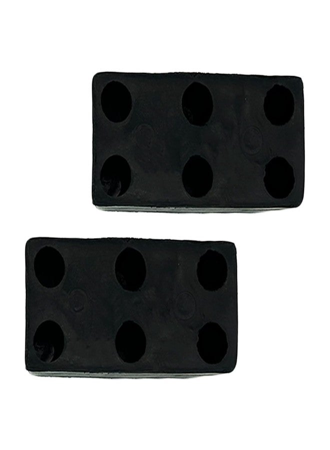 Fudatong 2PCS Buffers USA Molded Rubber Bumper Block Dock Buffer 6x3x3 for Chassis/Trailers/Truck/Flatbed/Reefer with Steel Washer (4502-1276) - Image 5