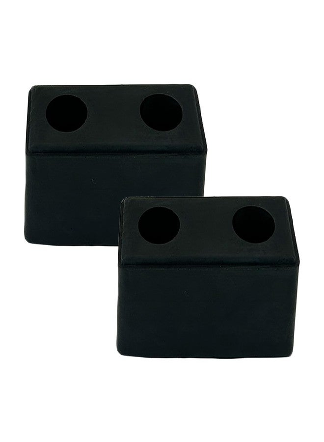 Fudatong 2PCS Buffers USA Molded Rubber Bumper Block Dock Buffer 6x3x3 for Chassis/Trailers/Truck/Flatbed/Reefer with Steel Washer (4502-1276) - Image 1