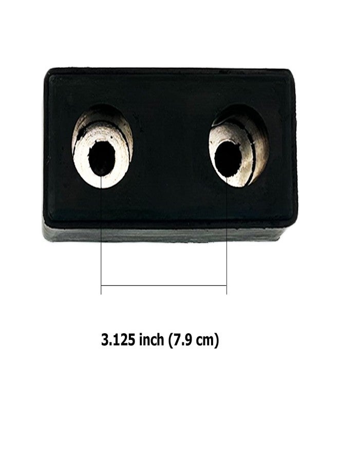 Fudatong 2PCS Buffers USA Molded Rubber Bumper Block Dock Buffer 6x3x3 for Chassis/Trailers/Truck/Flatbed/Reefer with Steel Washer (4502-1276) - Image 4