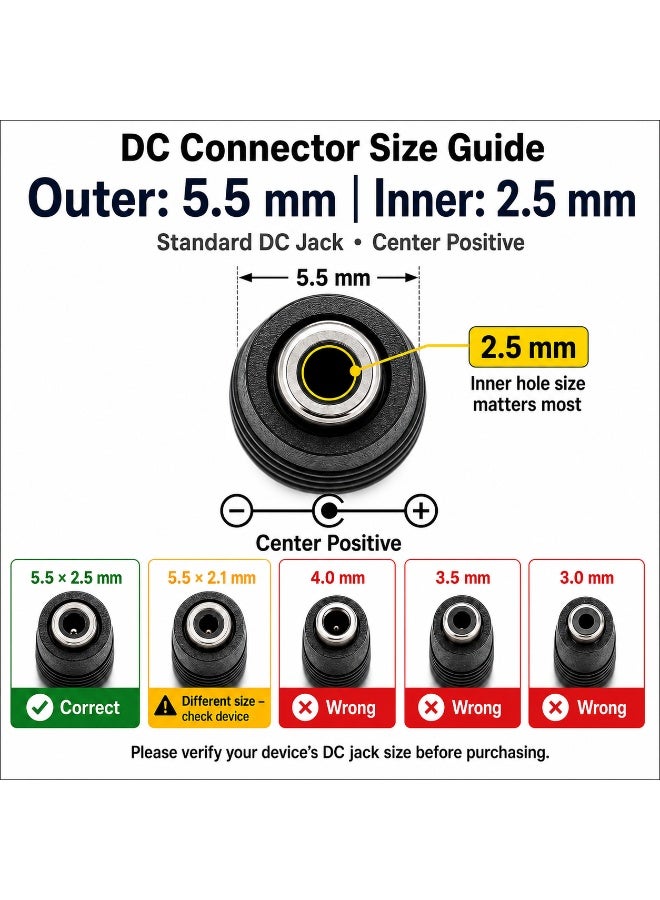 Circuit Green 12V 2A Power Adapter UK Plug, 100–240V AC to 12V DC 24W Charger, 5.5×2.5mm Barrel Connector, Center Positive, 1m Cable for CCTV Security Cameras, LED Strips, Routers & Monitors - Image 3