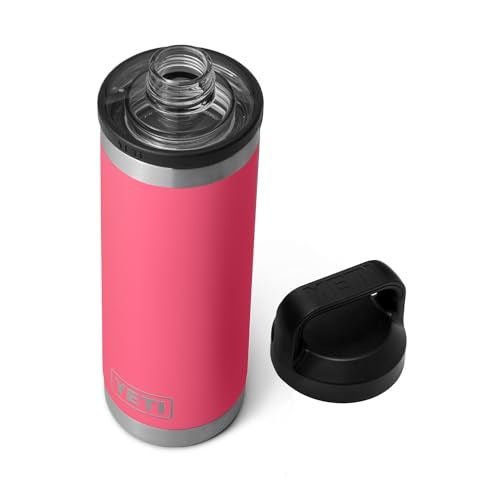 YETI Rambler 18 oz Bottle, Leakproof, Vacuum Insulated, Stainless Steel with Chug Cap, Tropical Pink - Image 1