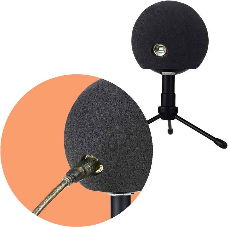 SUNMON Pop Filter For Blue Snowball - Professional Snowball iCE Mic Foam Wind Cover Windshield Pop Filter for Recordings, Broadcasting, Singing by - Image 2