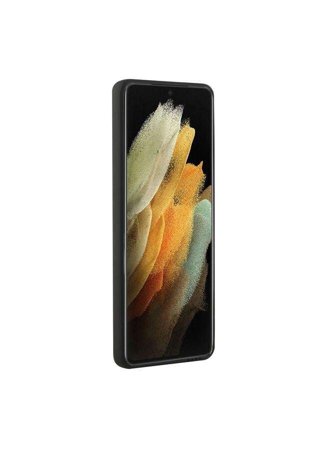 اس-توب جراب لهاتف Samsung Galaxy S21 Ultra 5G بتصميم فتحة بطاقة، جراب واقٍ مقاوم للصدمات من مادة TPU - Image 3