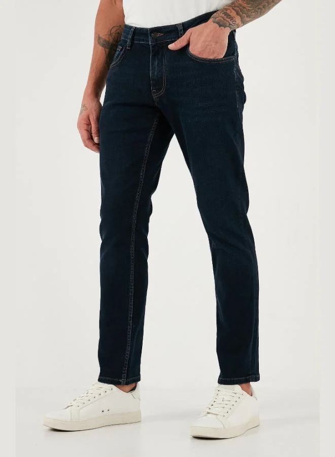 Buratti  Buratti Cotton Regular Fit Normal Waist Straight Leg Jeans Men's JEANS 2203C09PARMA for Men | Best Price UAE