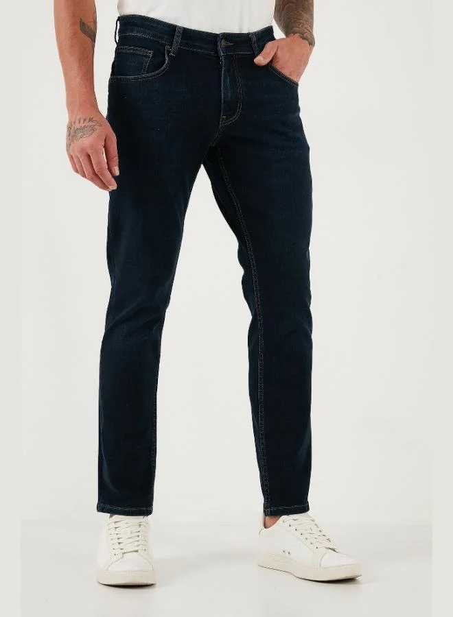 Buratti  Buratti Cotton Regular Fit Normal Waist Straight Leg Jeans Men's JEANS 2203C09PARMA for Men | Best Price UAE