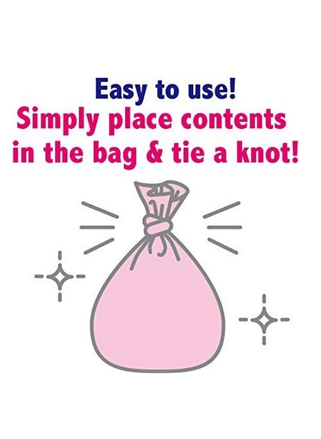 بوس أكياس BOS المذهلة للتخلص من الروائح الكريهة، للتخلص من حفاضات الأطفال أو نفايات الحيوانات الأليفة أو أي منتج صحي - متينة وغير معطرة [المقاس: XS، اللون: وردي] (200 كيس، عبوة من قطعة واحدة) (200 كيس) - Image 4