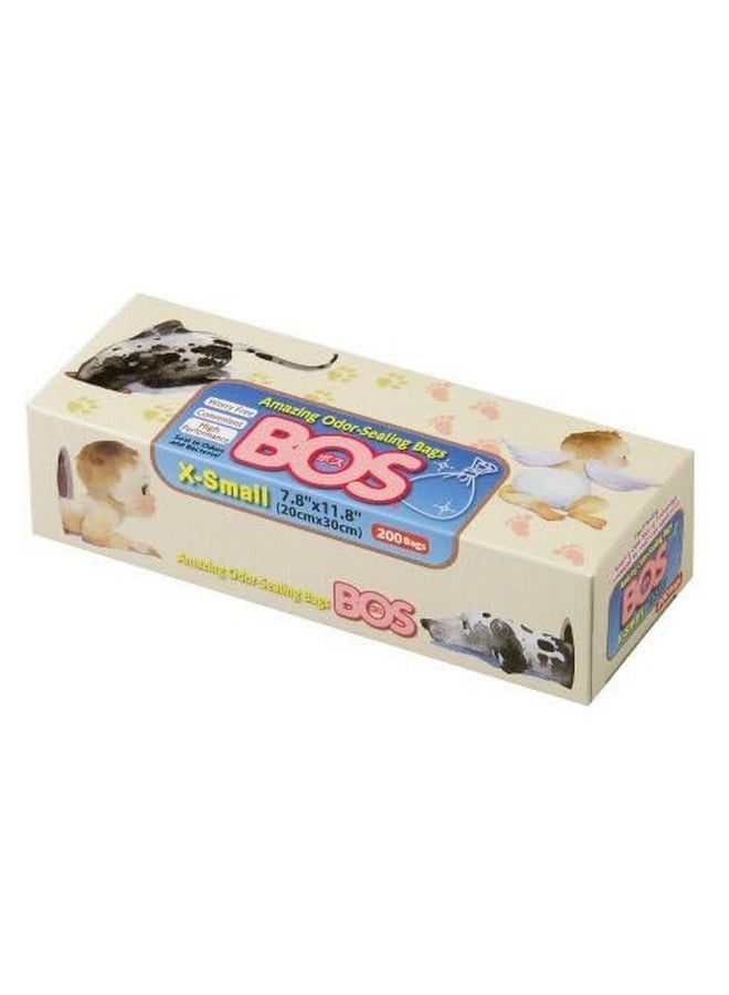 بوس أكياس BOS المذهلة للتخلص من الروائح الكريهة، للتخلص من حفاضات الأطفال أو نفايات الحيوانات الأليفة أو أي منتج صحي - متينة وغير معطرة [المقاس: XS، اللون: وردي] (200 كيس، عبوة من قطعة واحدة) (200 كيس) - Image 1