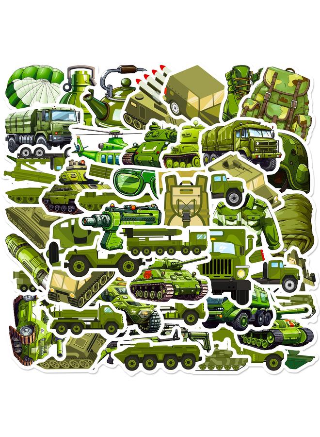 Bluejw 50 Mines Military Cool Men And Children Cartoon Stickers Camouflage Wind Rewards Creative Decorative Personalized Stickers - Image 2