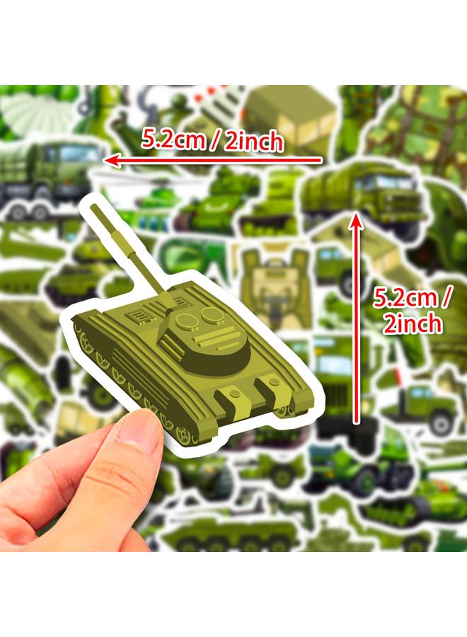 Bluejw 50 Mines Military Cool Men And Children Cartoon Stickers Camouflage Wind Rewards Creative Decorative Personalized Stickers - Image 3