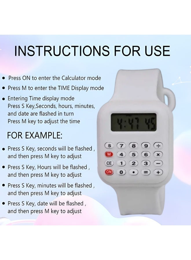 A Multifunctional Electronic Calculator Watch for Children with a Easy Design - Image 4