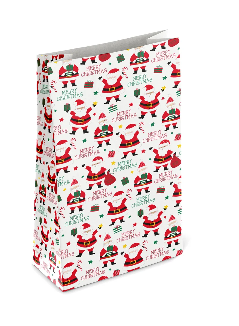 EuroWrap Merry Xmas Santa Kraft Sack