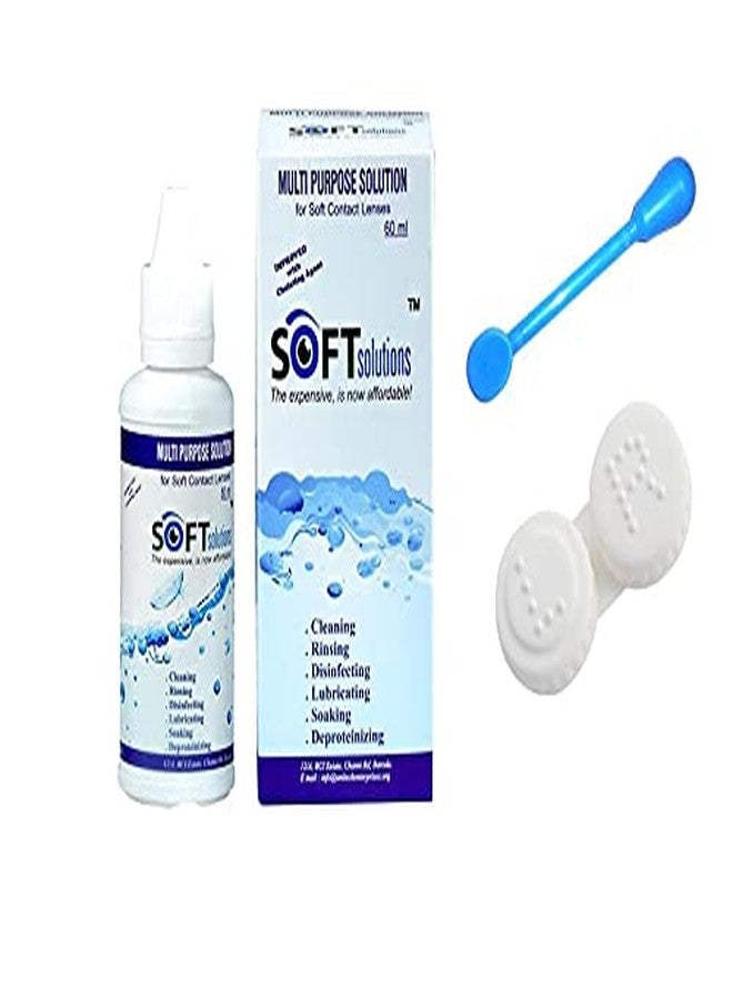 DARK AQUA BLUE MD SPARKLE MONTHLY COLOR CONTACT LENS WITH CASE,LENS HOLDER AND 60ML SOLUTION (PACK OF 1 PAIR) - Image 3