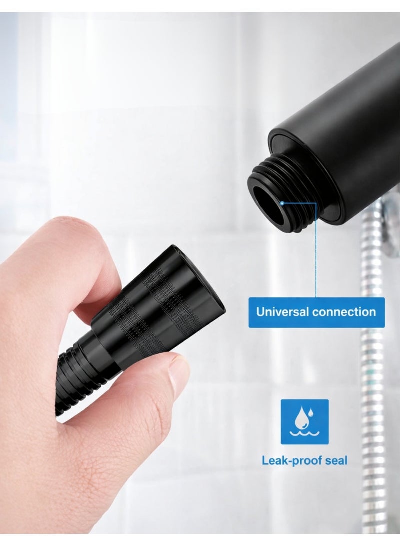 F.A.M.S High Pressure Handheld Shower Head with Hose – 5 Spray Modes Rain, Massage & Mist – Water Saving Shower Head with Stop Button – Universal Bathroom Shower Head for Home Bathroom - Image 4