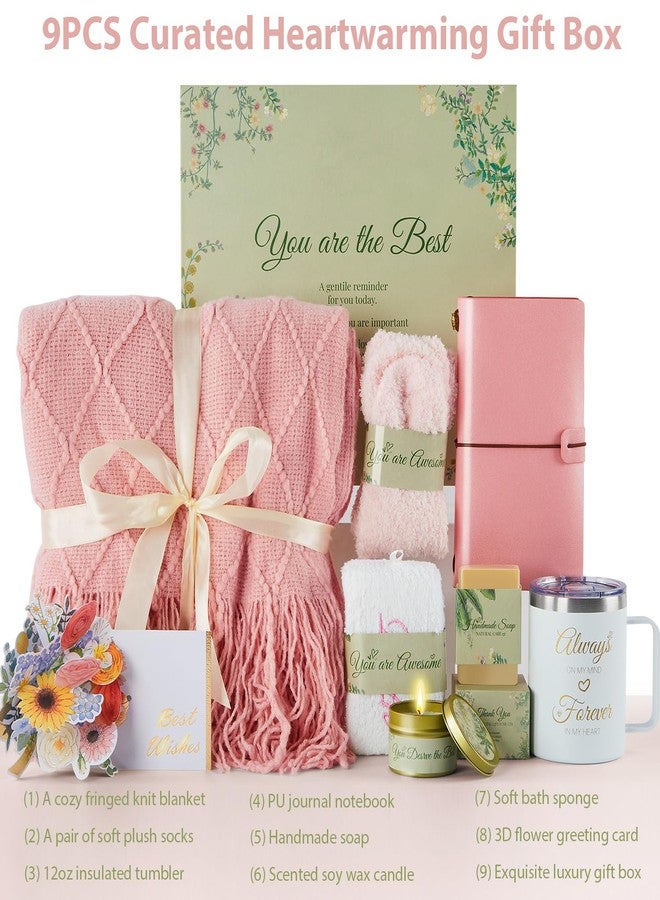 EVERMOW Women's Day Gift Basket, Unique Birthday Gift Box for Her or Girlfriend, Wife, Mother, Best Friend, Wife, Coworker, Thinking of You, Self Care Spa Package - Image 2