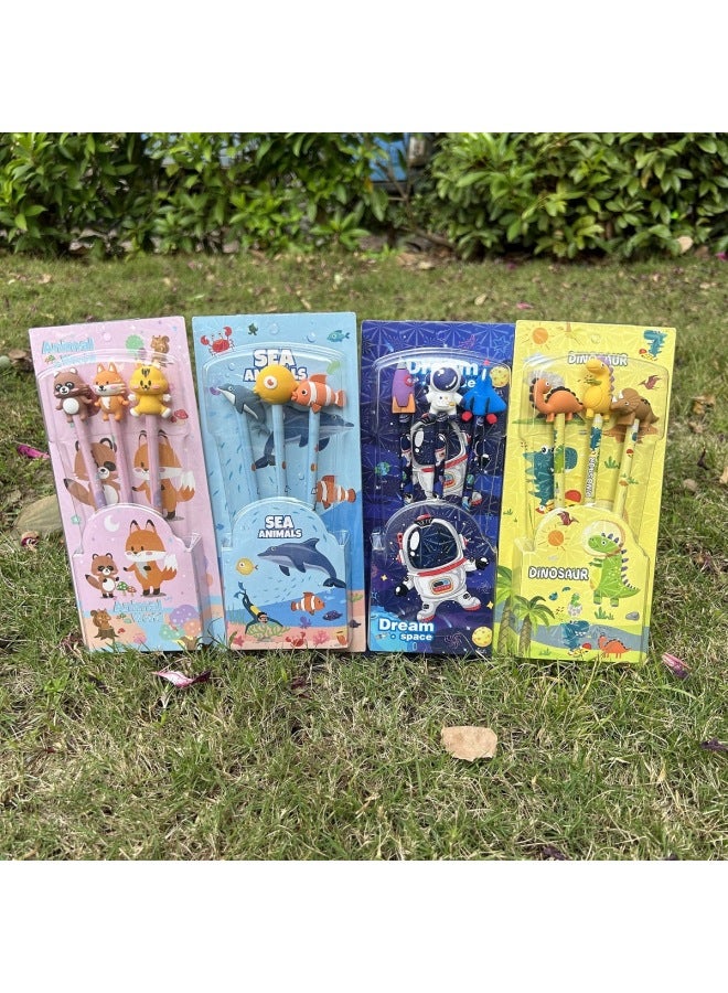 HJ Children's Gift Student Stationery Suit Gift Box School Supplies Pencil Case Pencil Practical Animal Stationery Gift Bag - Image 2