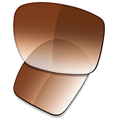SAUCER Premium Replacement Lenses for Oakley Big Taco OO9173-63mm Sunglasses High Defense - Brown Gradient Tint Polarized - Image 1