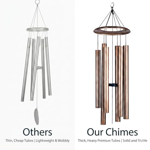 LACHIKA 50" Large Deep Tone Wind Chimes for Outdoor Garden Heavy Duty Aluminum Wind Chimes Church Bell Sound Weather Resistant Wind Chime for Patio Porch Balcony Memorial and Sympathy Gift - Image 4