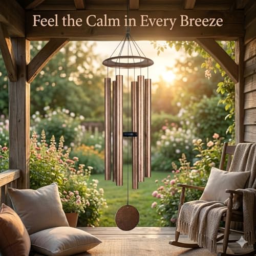 LACHIKA 50" Large Deep Tone Wind Chimes for Outdoor Garden Heavy Duty Aluminum Wind Chimes Church Bell Sound Weather Resistant Wind Chime for Patio Porch Balcony Memorial and Sympathy Gift - Image 2