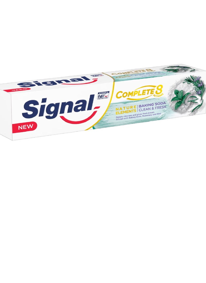 Signal Toothpaste Complete 8 Baking Soda White 100ml 