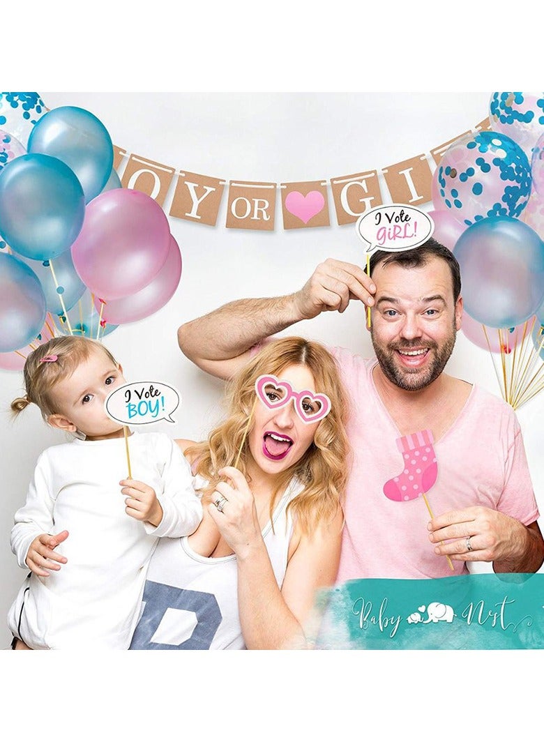 Nest Designs Portable Lightweight Compact Rich Designed Gender Reveal Party Set Baby Party Balloon Decoration Set - Image 3