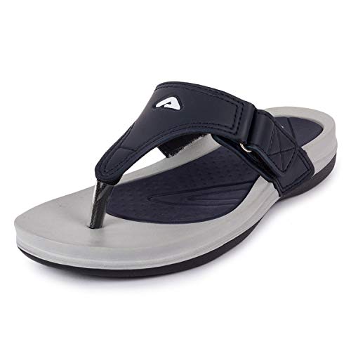 Adda Women's Grey & Navy Blue Gore-Tex Flip Flop Slipper - 5 UK - Image 1