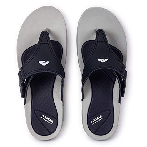 Adda Women's Grey & Navy Blue Gore-Tex Flip Flop Slipper - 5 UK - Image 2