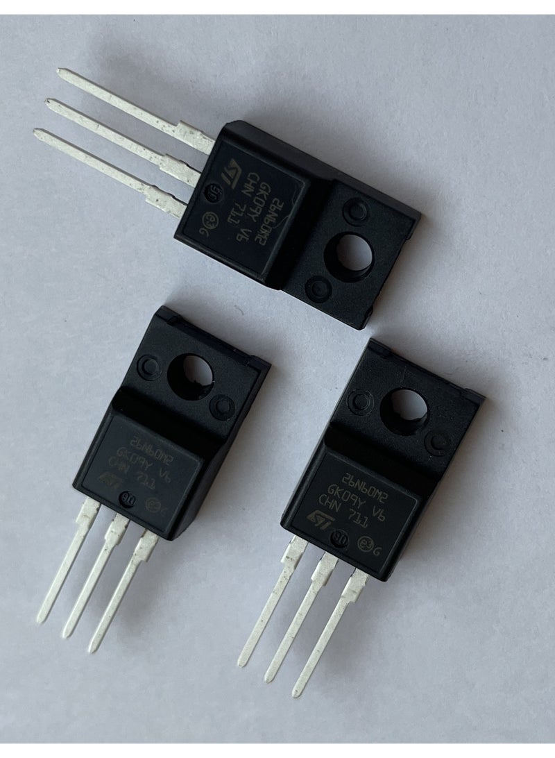 ترانزستور MOSFET قناة-N بجهد 600 فولت و20 أمبير ضمن حزمة TO-220FP.