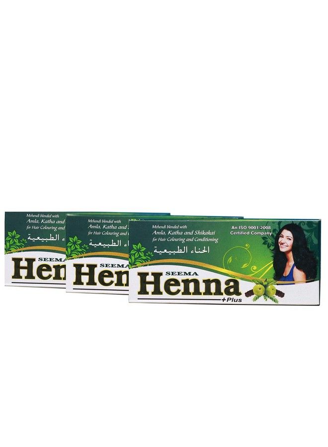 Seema خليط مسحوق الحناء مع الأملا والكاثا والشيبكاي 100 جرام (عبوة من 3) 300 جرام - Image 3