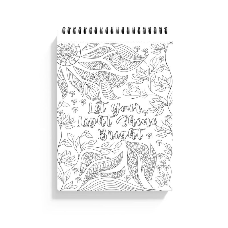 Rays Of Ink Motivational Quote Coloring Book for Adults | Ideal for Stress Relieving, Relaxing & Meditation | 120 GSM Thick Paper (ROI - 001) - Image 2