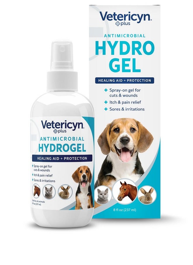 Vetericyn Plus Dog Wound Care Hydrogel Spray | Healing Aid And Wound Protectant, Sprayable Gel To Relieve Dog Itchy Skin, Safe For All Animals. 8 Ounces  - Image 1