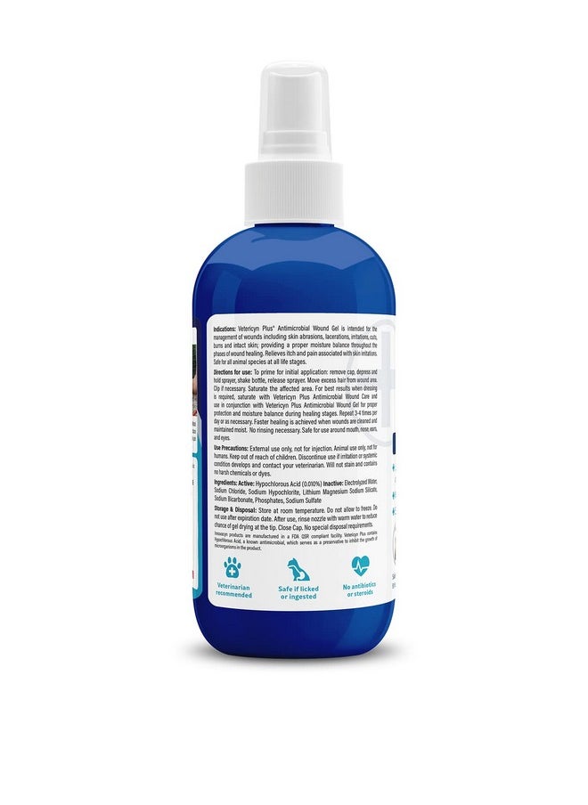 Vetericyn Plus Dog Wound Care Hydrogel Spray | Healing Aid And Wound Protectant, Sprayable Gel To Relieve Dog Itchy Skin, Safe For All Animals. 8 Ounces  - Image 4