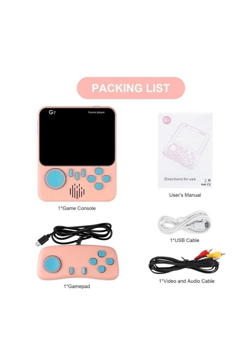 Portable Handheld Game Console with 666 Classic Retro Video Games, 3.5-Inch Screen, TV Connection, Two-Player Mode - Perfect Gift for Kids and Adults - Image 2